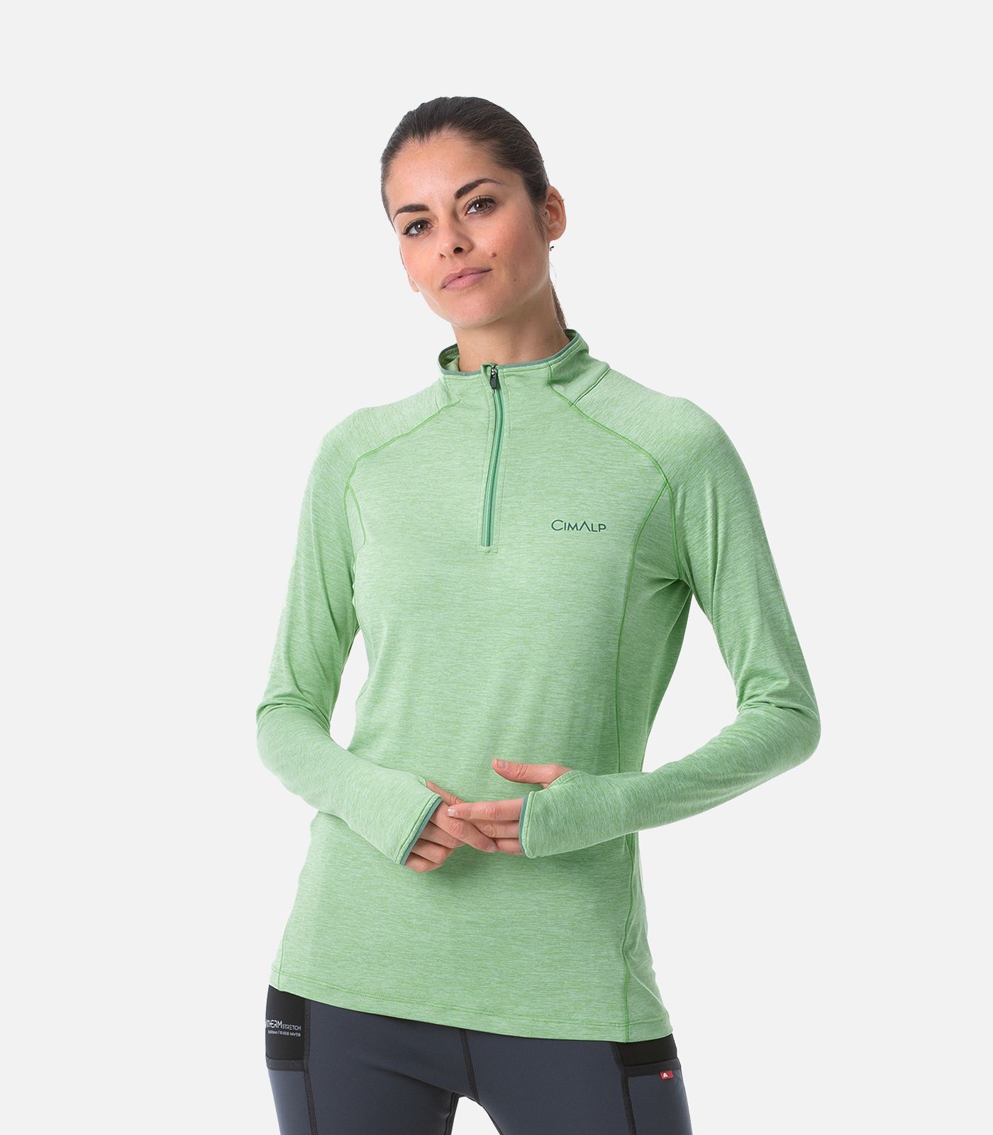 Langärmeliges Trail T-Shirt mit Reißverschluss
