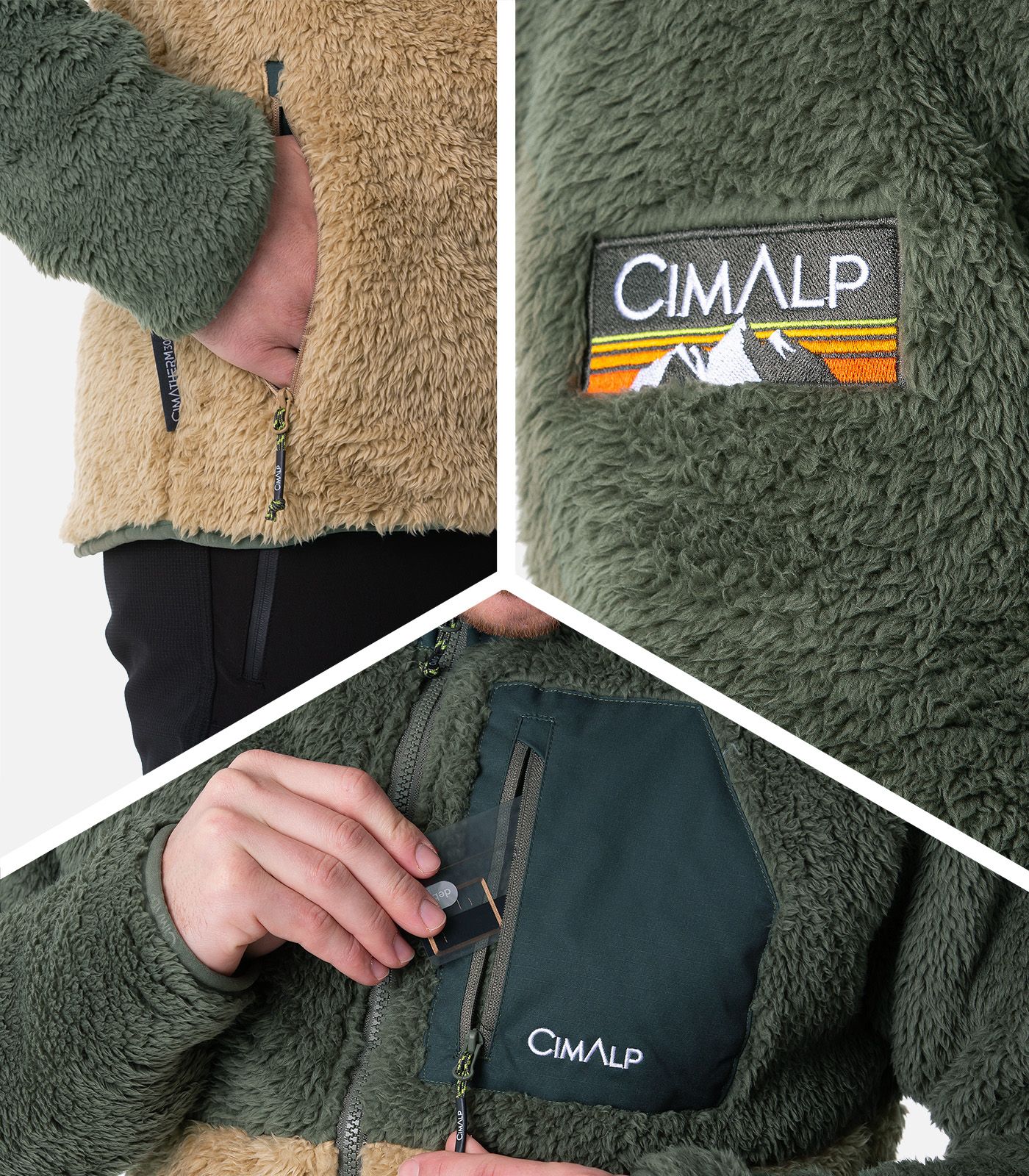 Veste polaire chaude à poils longs Veste polaire chaude à poils longs