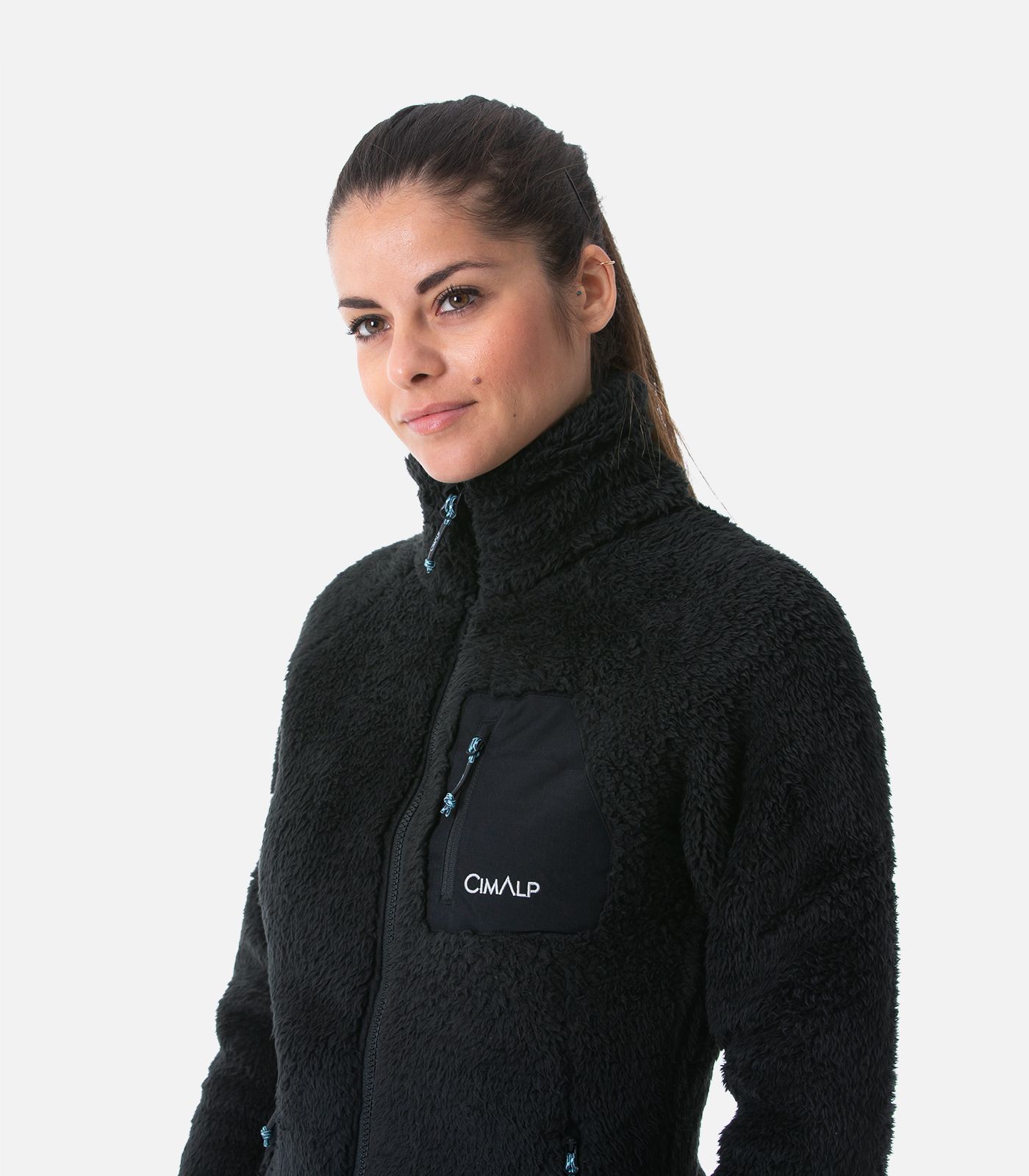 Warme Fleecejacke mit Teddyfleece