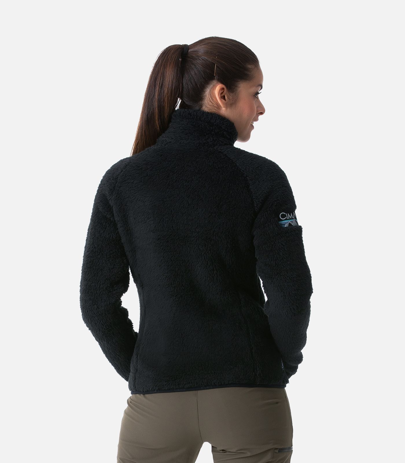 Warme Fleecejacke mit Teddyfleece