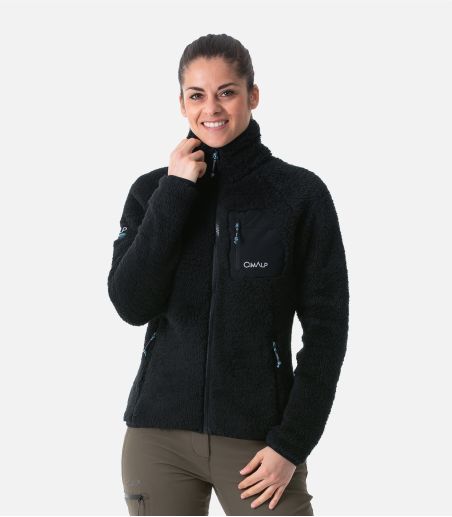 Veste polaire chaude à poils longs