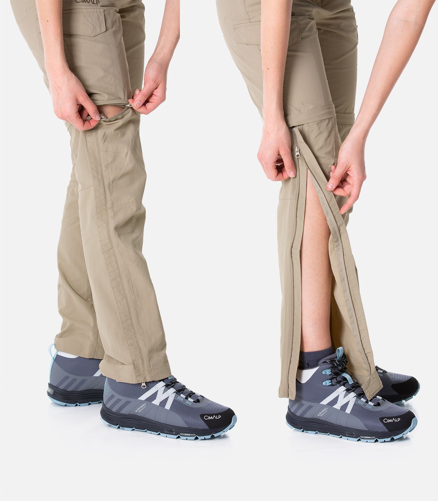 pantalon transformable 2 en 1 version jambes courtes