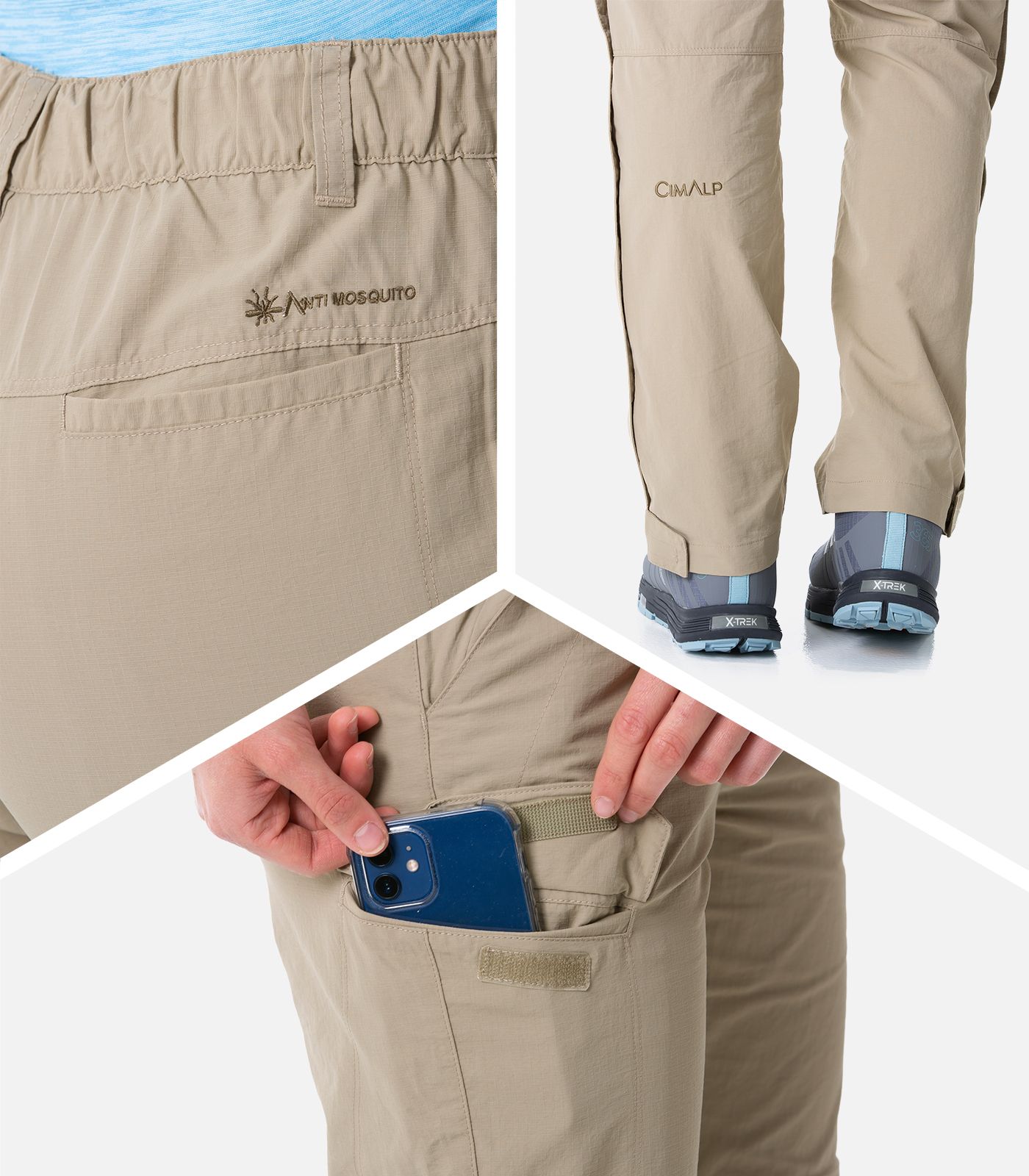 pantalon transformable 2 en 1 version jambes courtes