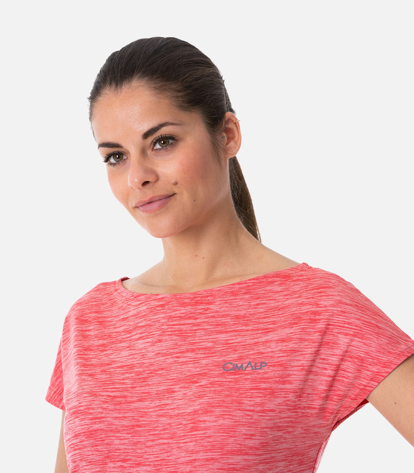 T-shirt col large Smart-Dry respirant