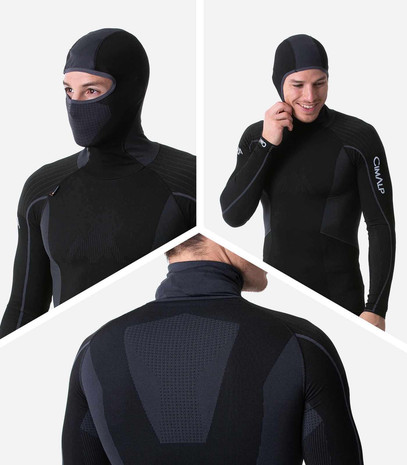 Seamless Baselayer mit Kapuze