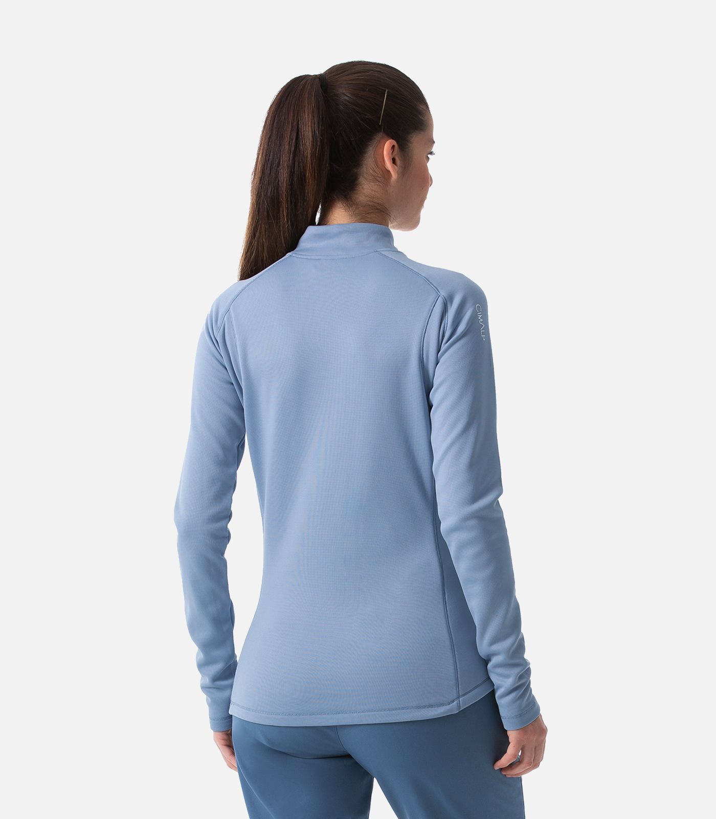 Sweat technique chaud & stretch à col zippé