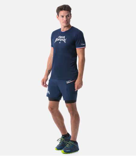 Short de trail avec ceinture multi-poches Short de trail avec ceinture multi-poches