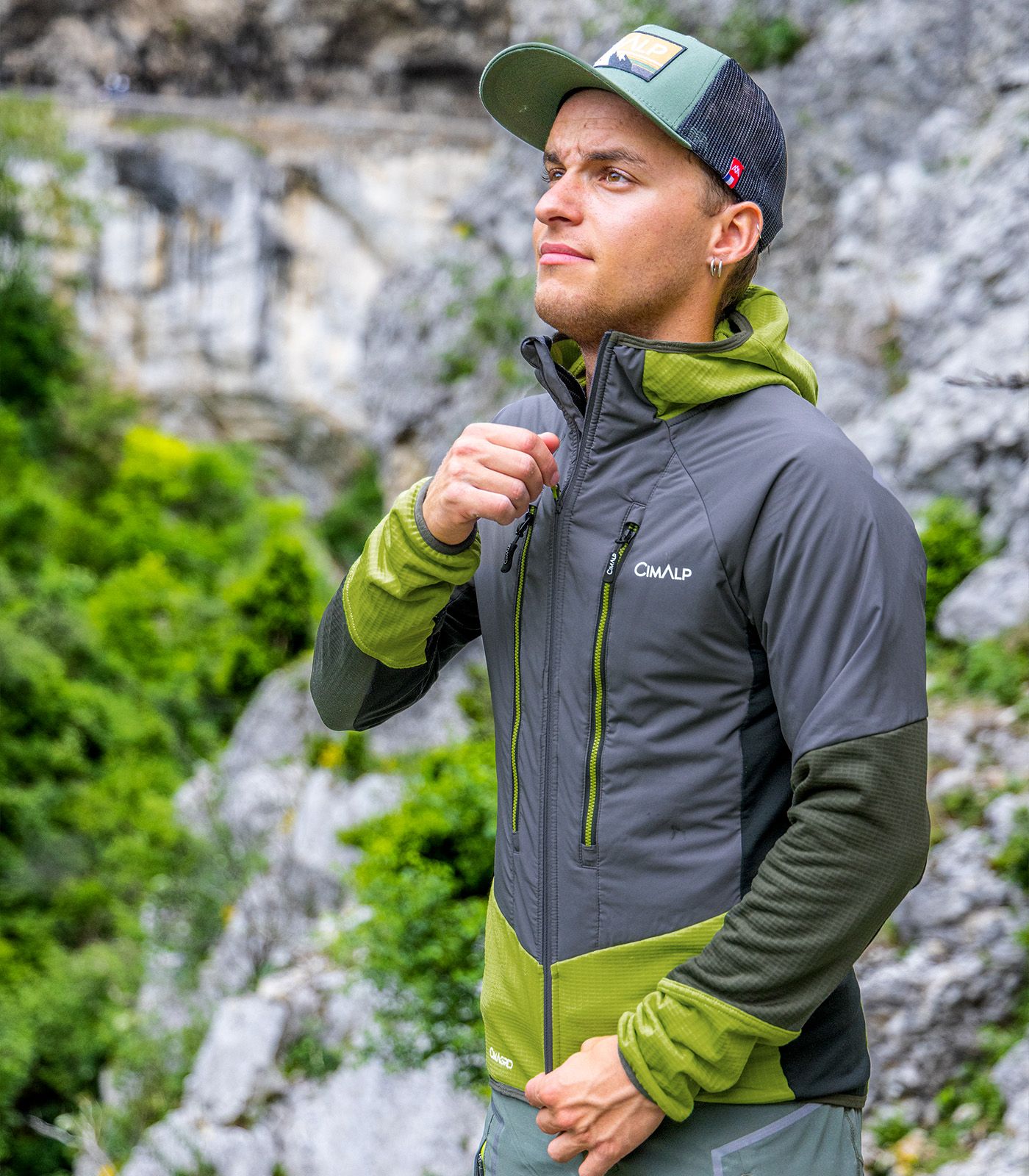 Fleecejacke aus CIMAGRID und PRIMALOFT