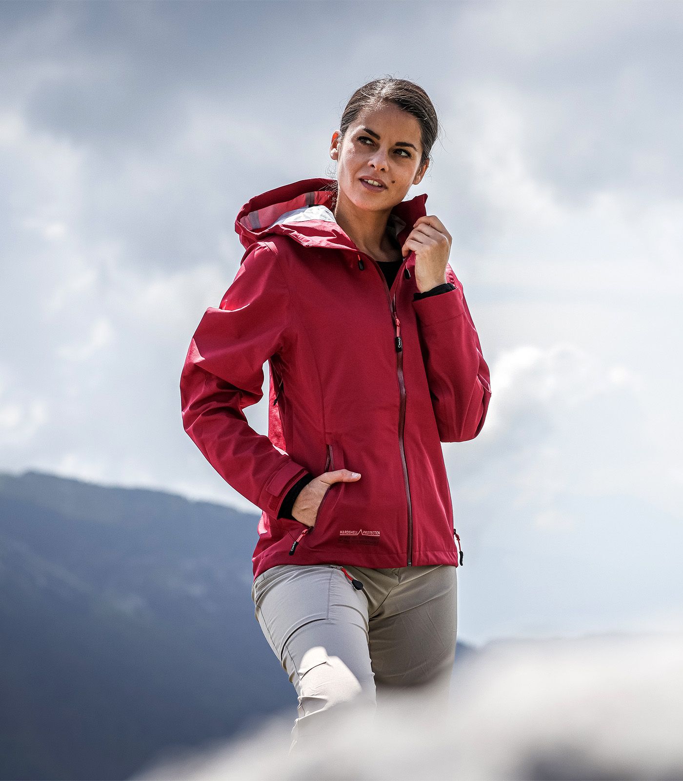 Veste de randonnée avec membrane imperméable