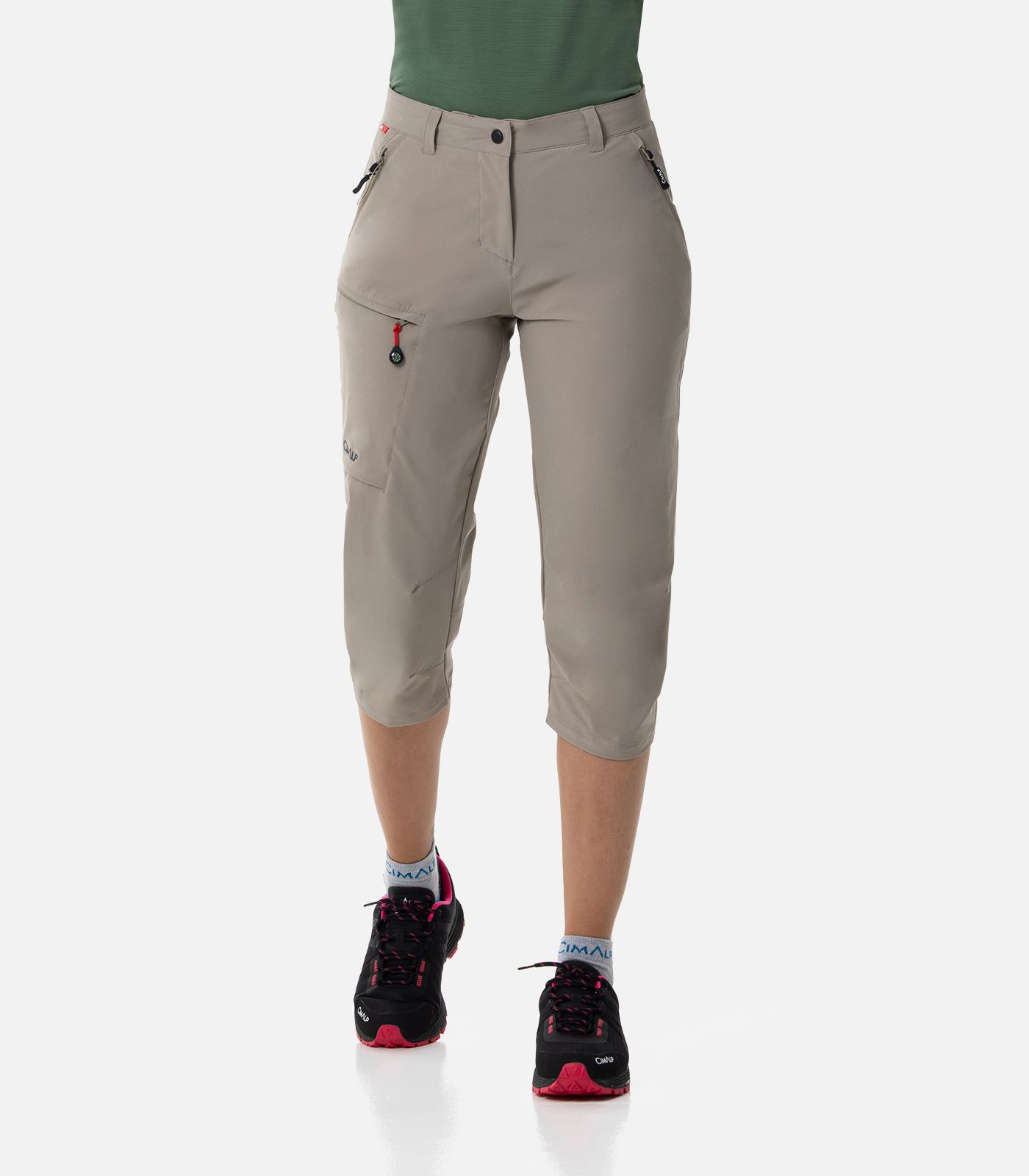 3/4-Funktionshose mit Stretch für Wandern und Reisen