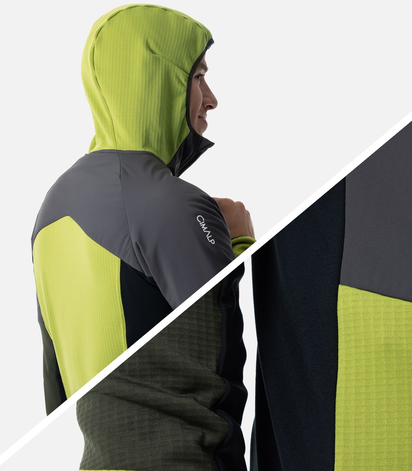 Fleecejacke aus CIMAGRID und PRIMALOFT