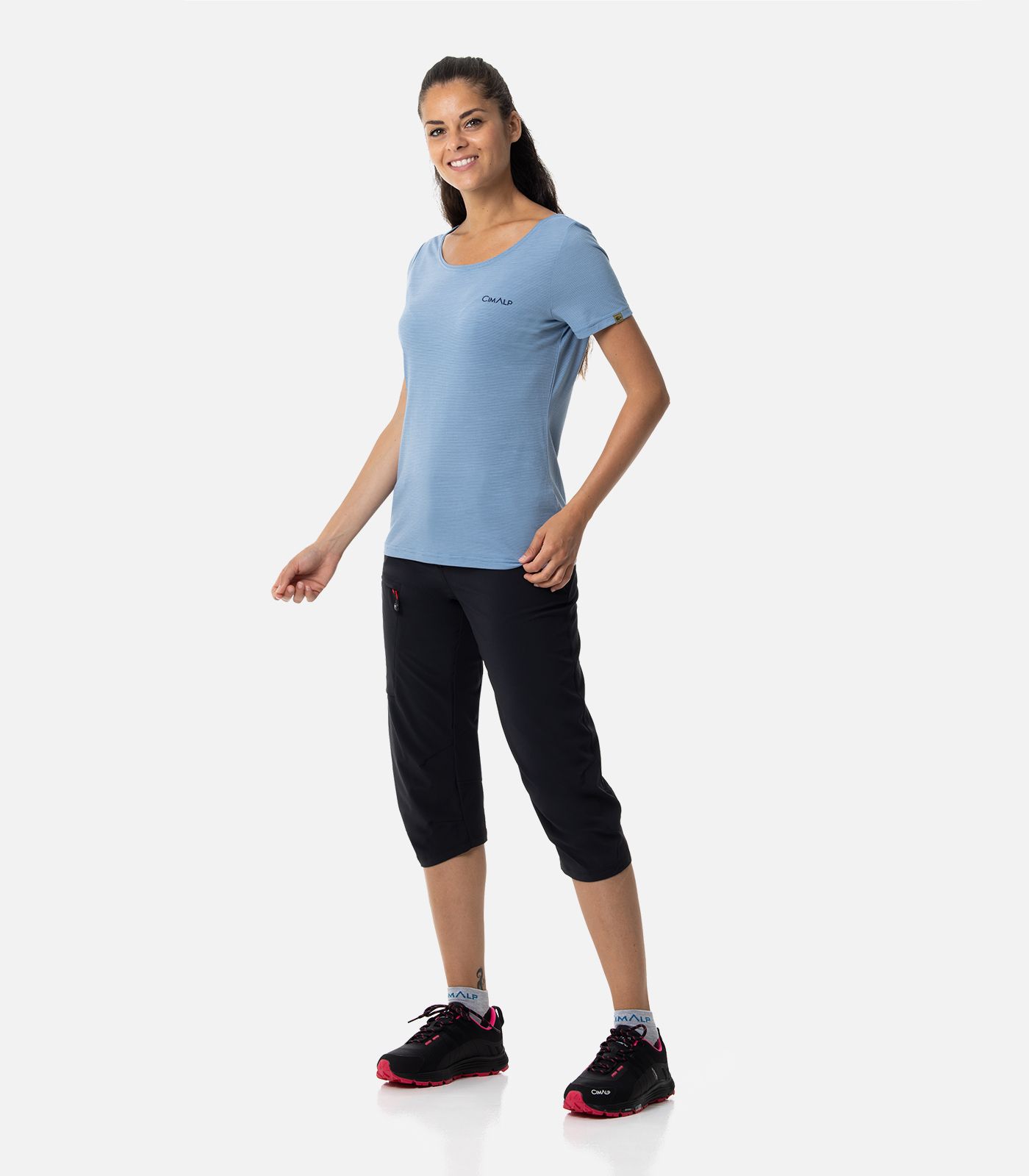 3/4-Funktionshose mit Stretch für Wandern und Reisen