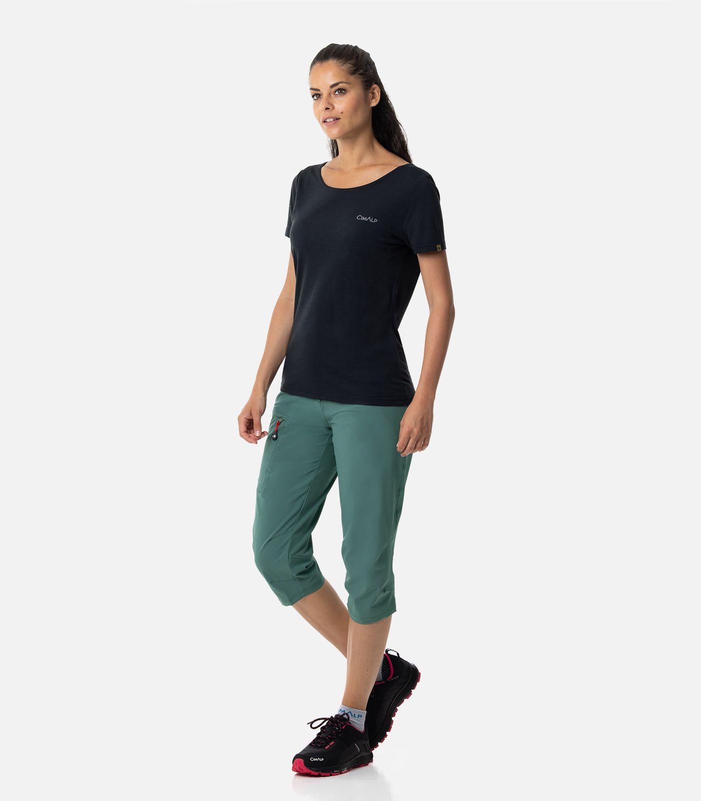 3/4-Funktionshose mit Stretch für Wandern und Reisen