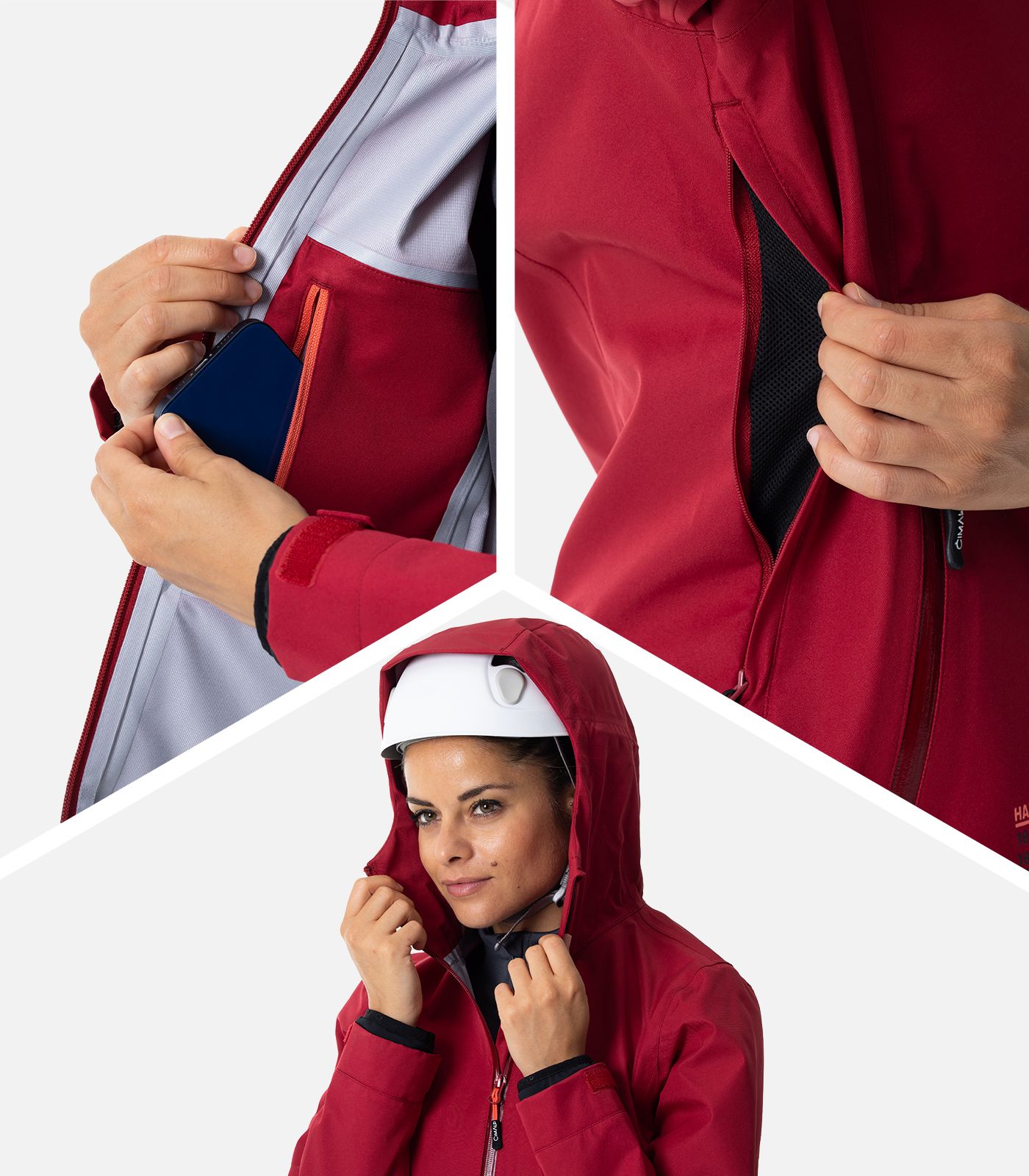 Veste de randonnée avec membrane imperméable