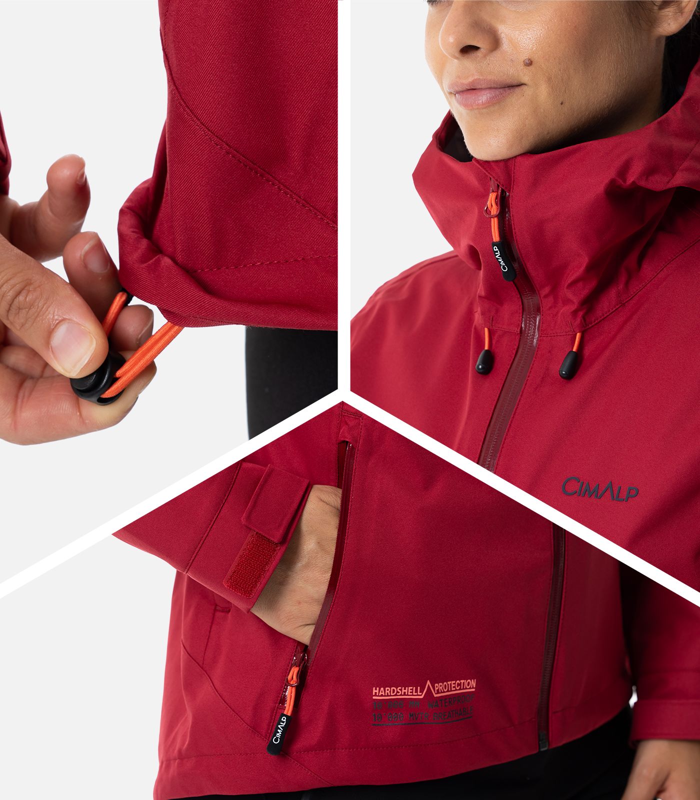 Veste de randonnée avec membrane imperméable