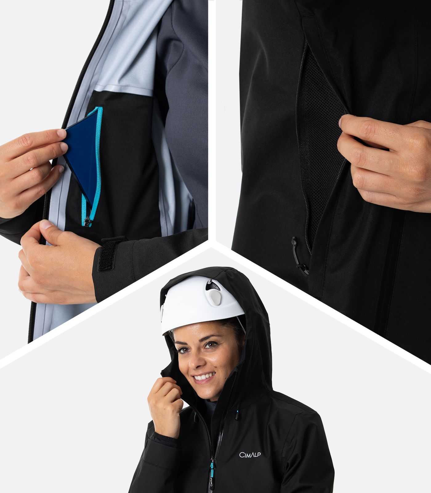Veste de randonnée avec membrane imperméable
