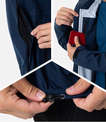 Veste de randonnée avec membrane imperméable