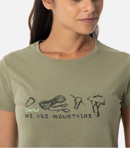 Leichtes T-Shirt aus Baumwolle und Polyester
