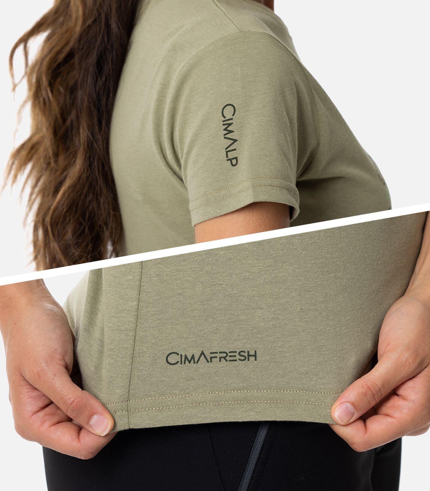 Leichtes T-Shirt aus Baumwolle und Polyester Leichtes T-Shirt aus Baumwolle und Polyester