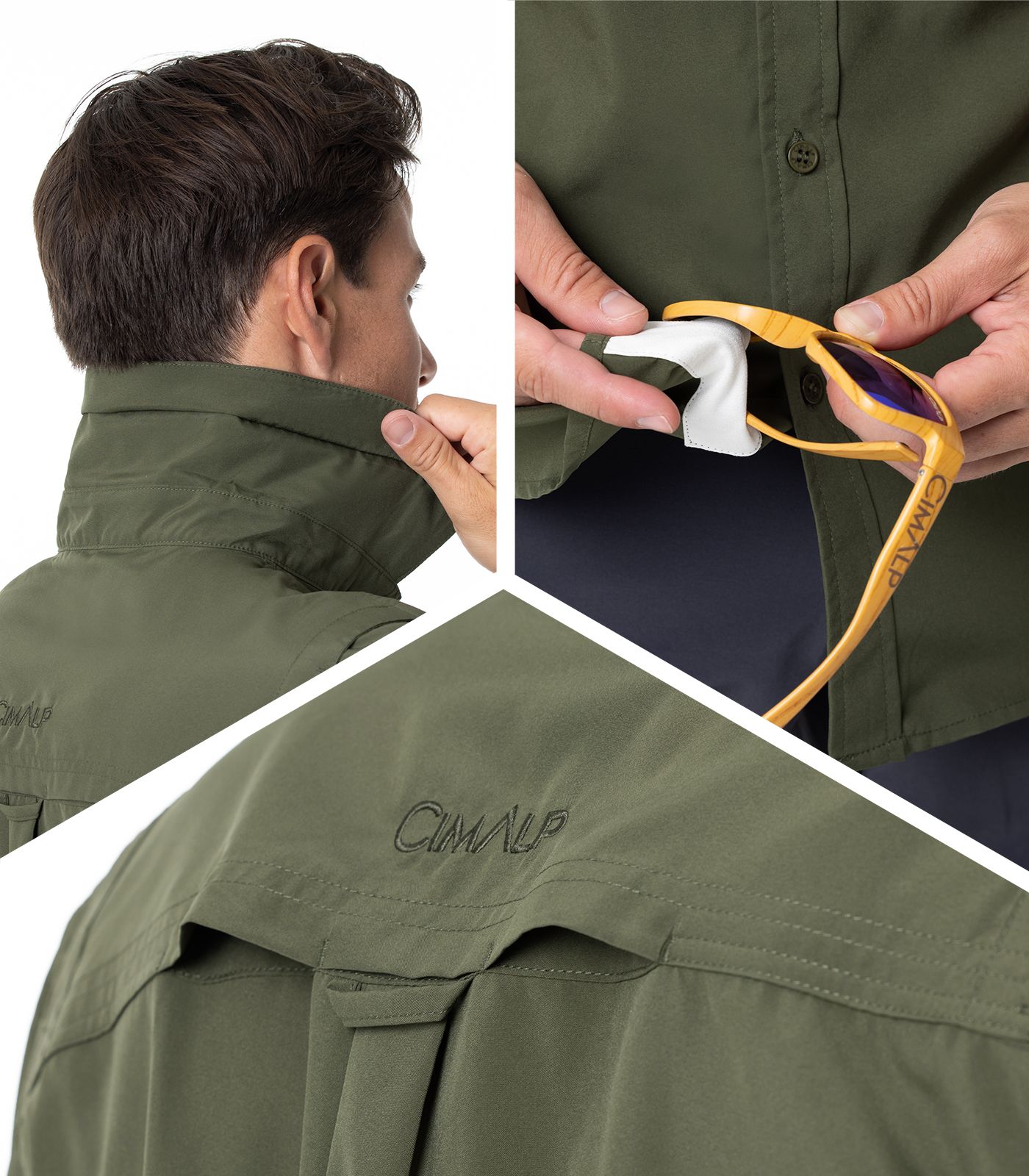 Chemise de randonnée anti-UV et anti-moustiques
