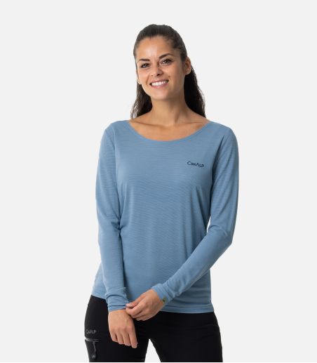 T-shirt en laine mérinos manches longues