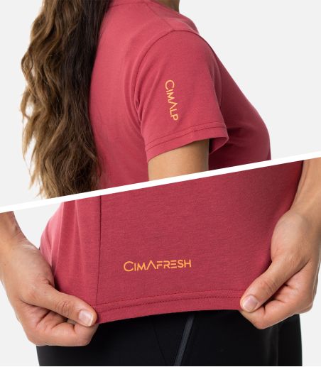 Leichtes T-Shirt aus Baumwolle und Polyester