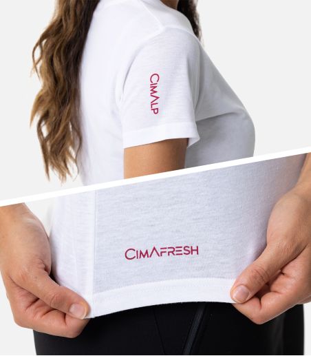 Leichtes T-Shirt aus Baumwolle und Polyester