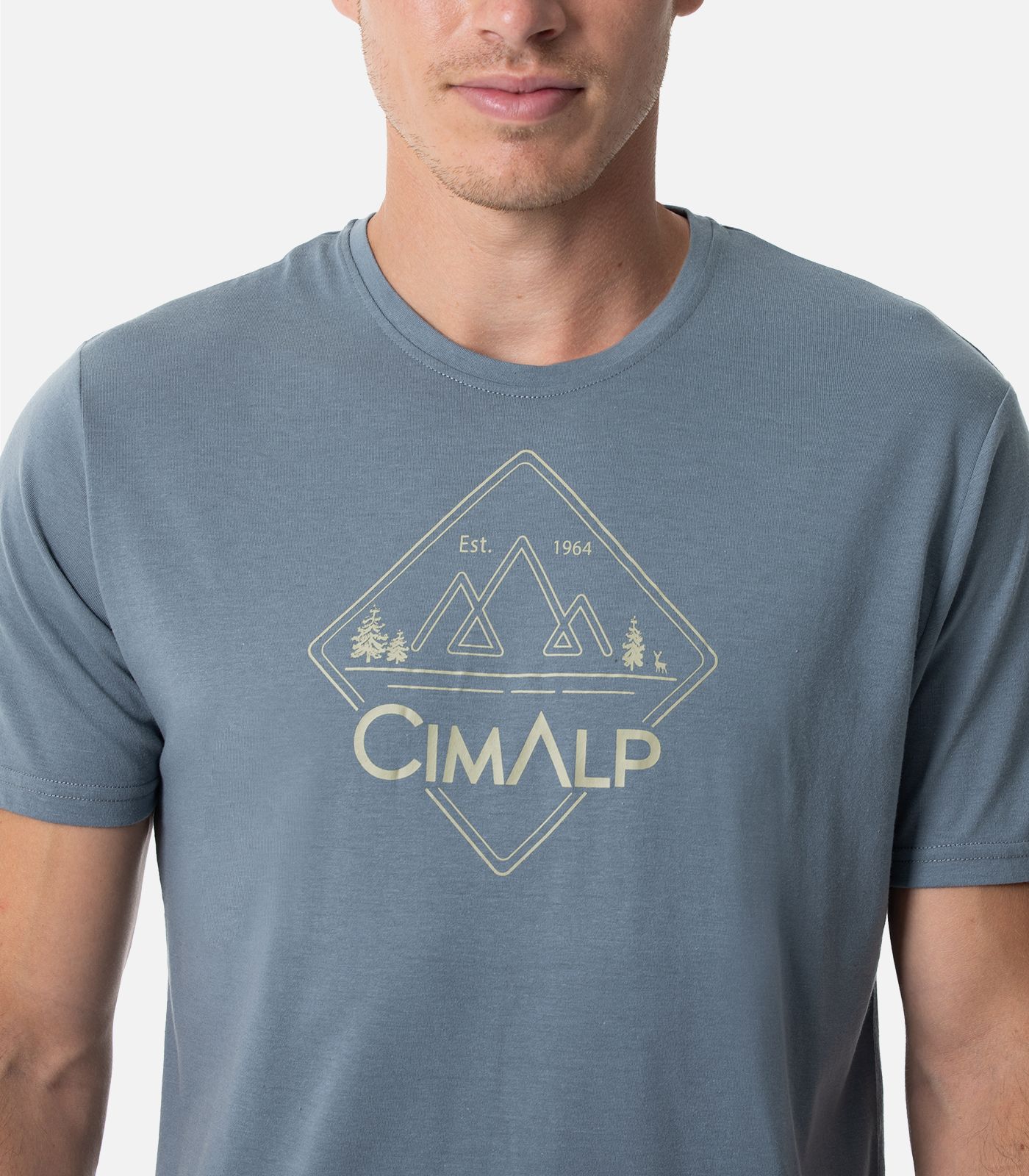 Leichtes T-Shirt aus Baumwolle und Polyester