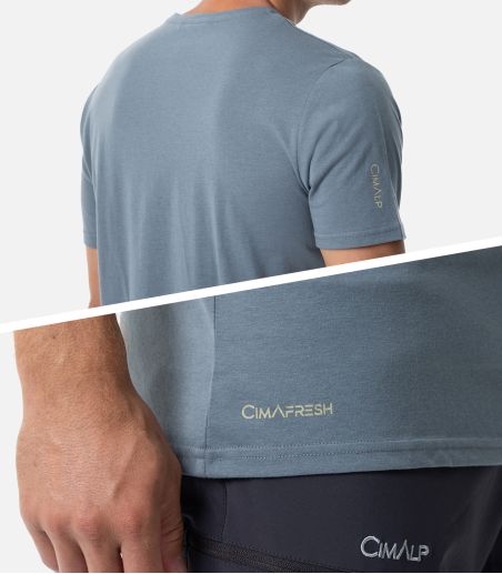 Leichtes T-Shirt aus Baumwolle und Polyester