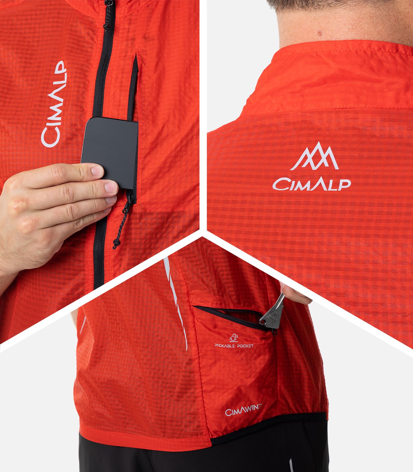 Gilet coupe-vent ultra-léger Gilet coupe-vent ultra-léger