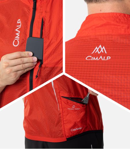 Gilet coupe-vent ultra-léger