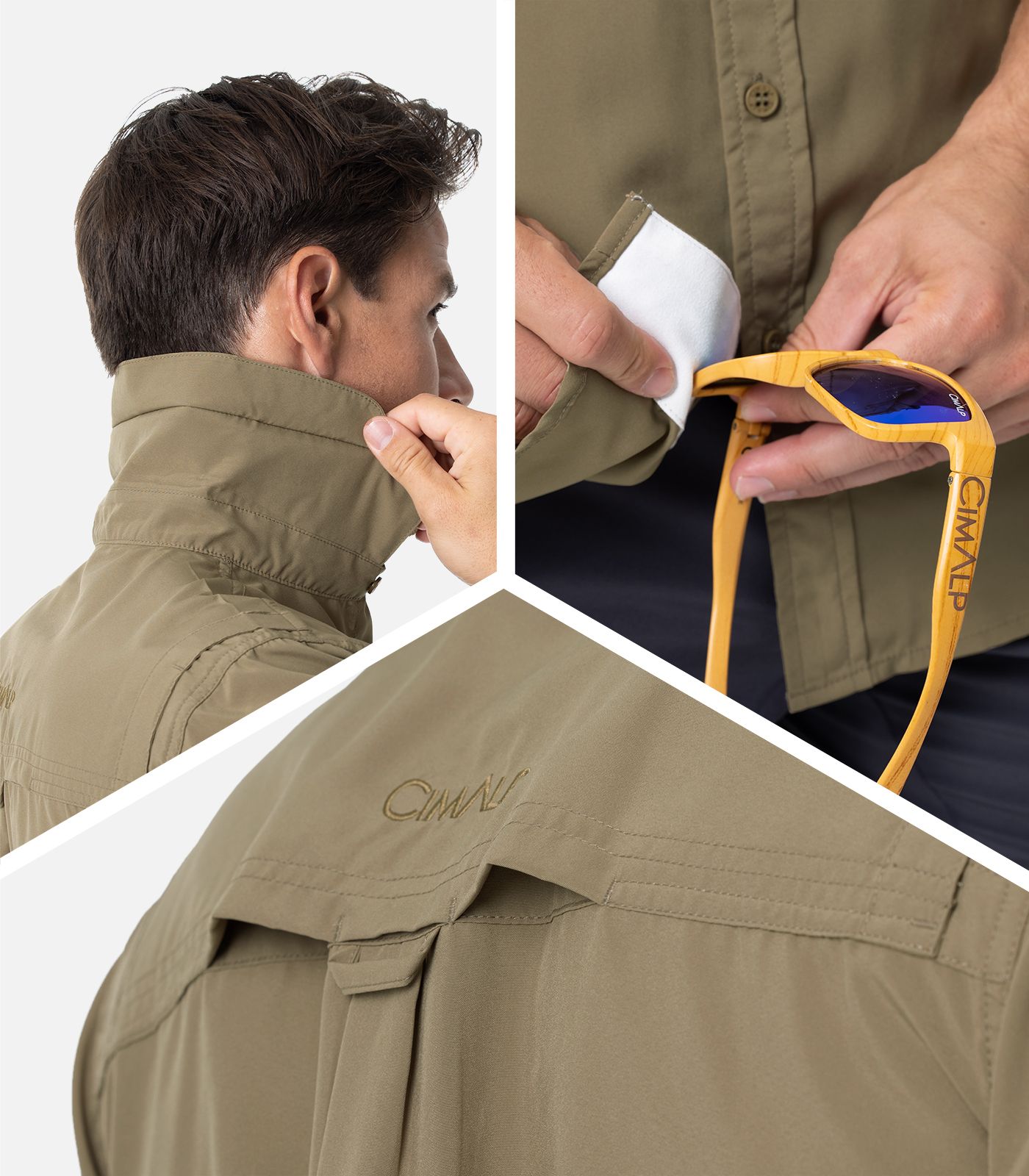 Chemise de randonnée anti-UV et anti-moustiques