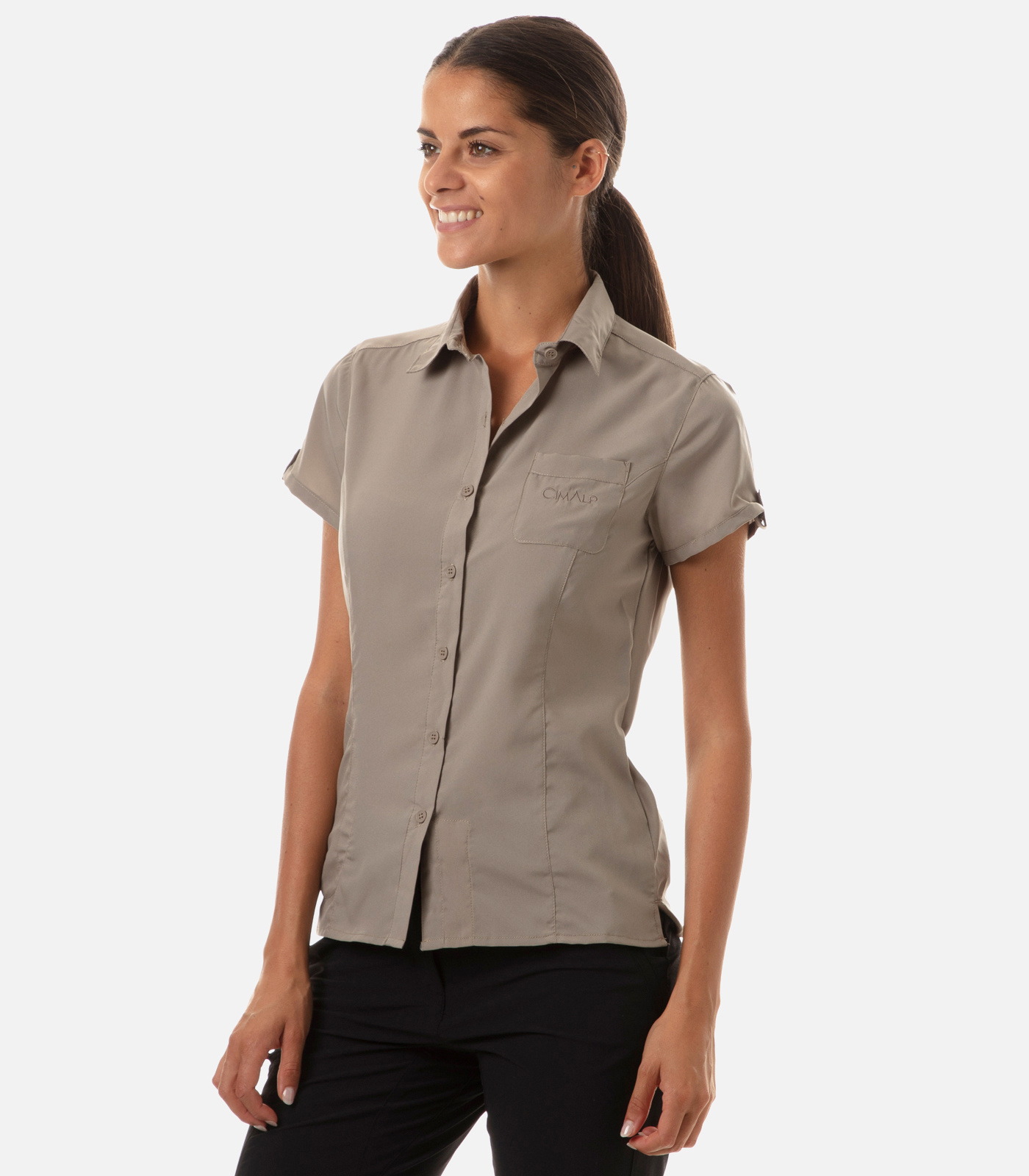 Chemise manches courtes en tissus anti-moustiques